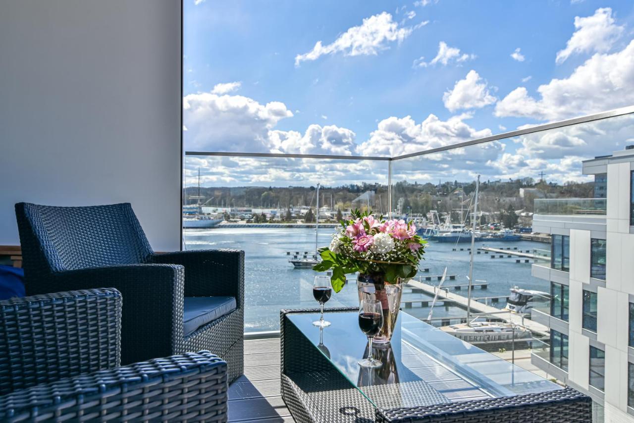 Apartament Faltom 20 Yacht Park Premium Gdynia Bagian luar foto