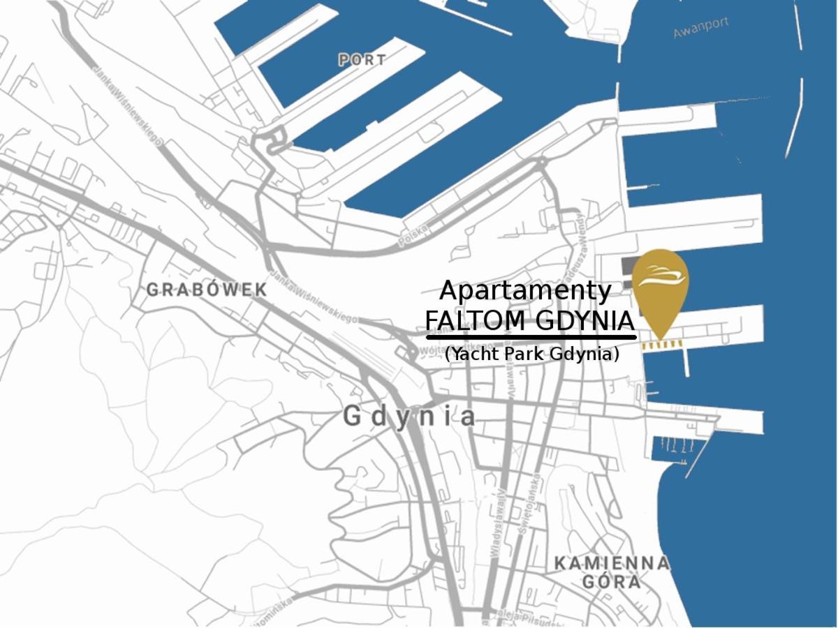 Apartament Faltom 20 Yacht Park Premium Gdynia Bagian luar foto